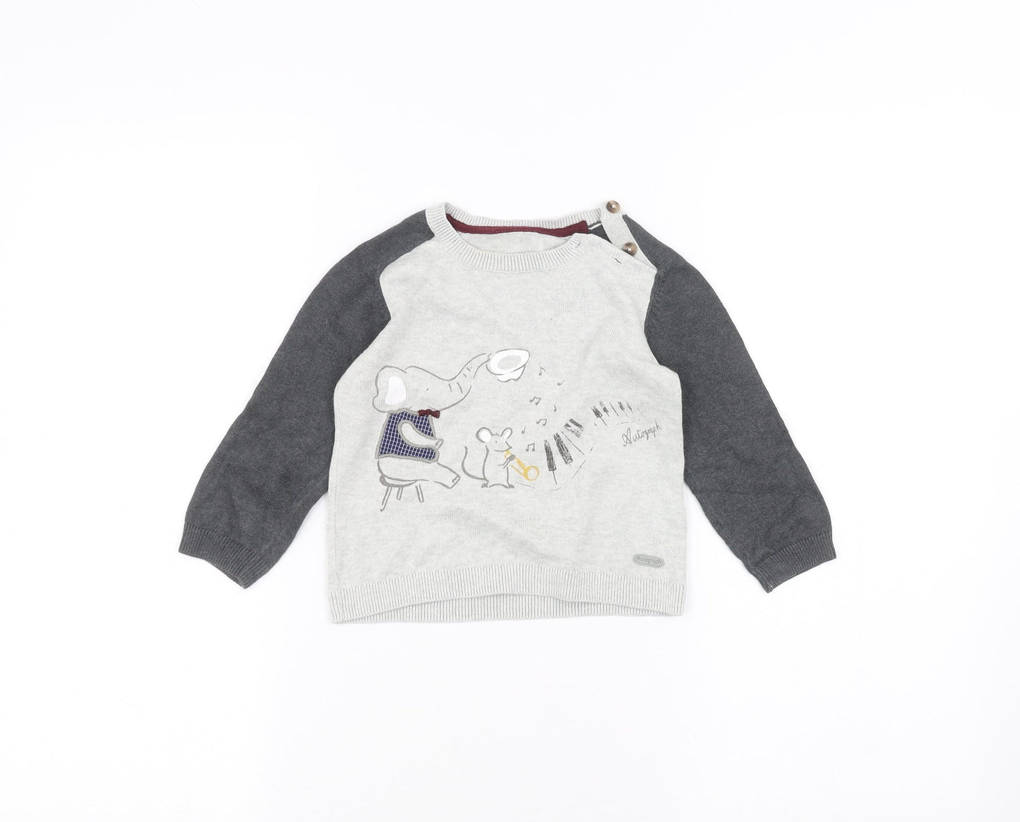 Marks and Spencer Baby White   Pullover Jumper Size 12-18 Months