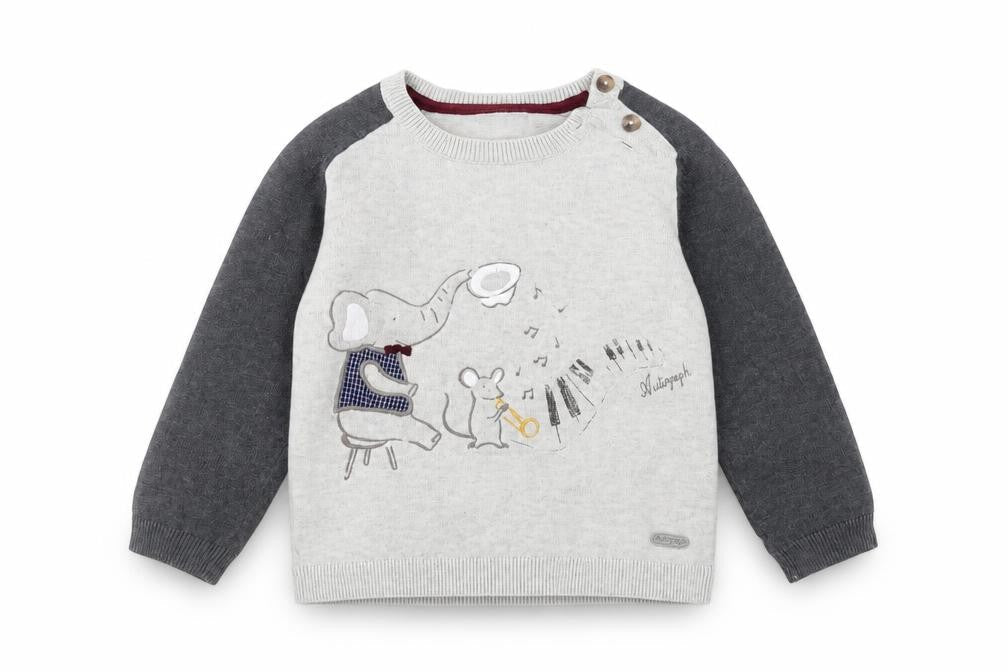 Marks & Spencer Baby White   Pullover Jumper Size 12-18 Months