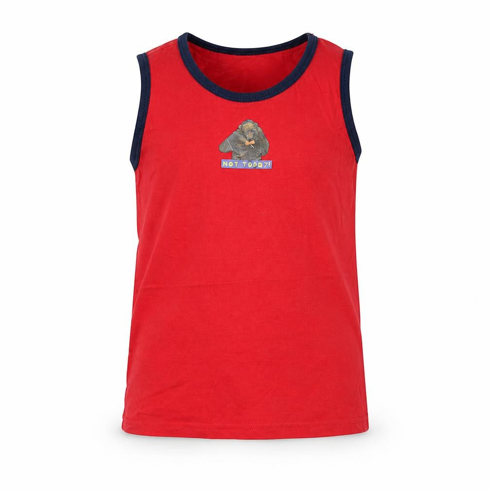 Primark Boys Red   Basic Tank Size 8-9 Years