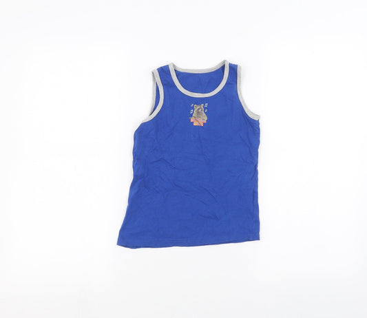 Primark Boys Blue   Basic Tank Size 8-9 Years
