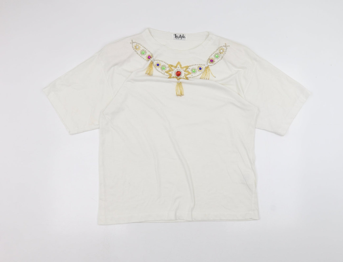 Instyle Womens White   Basic T-Shirt One Size