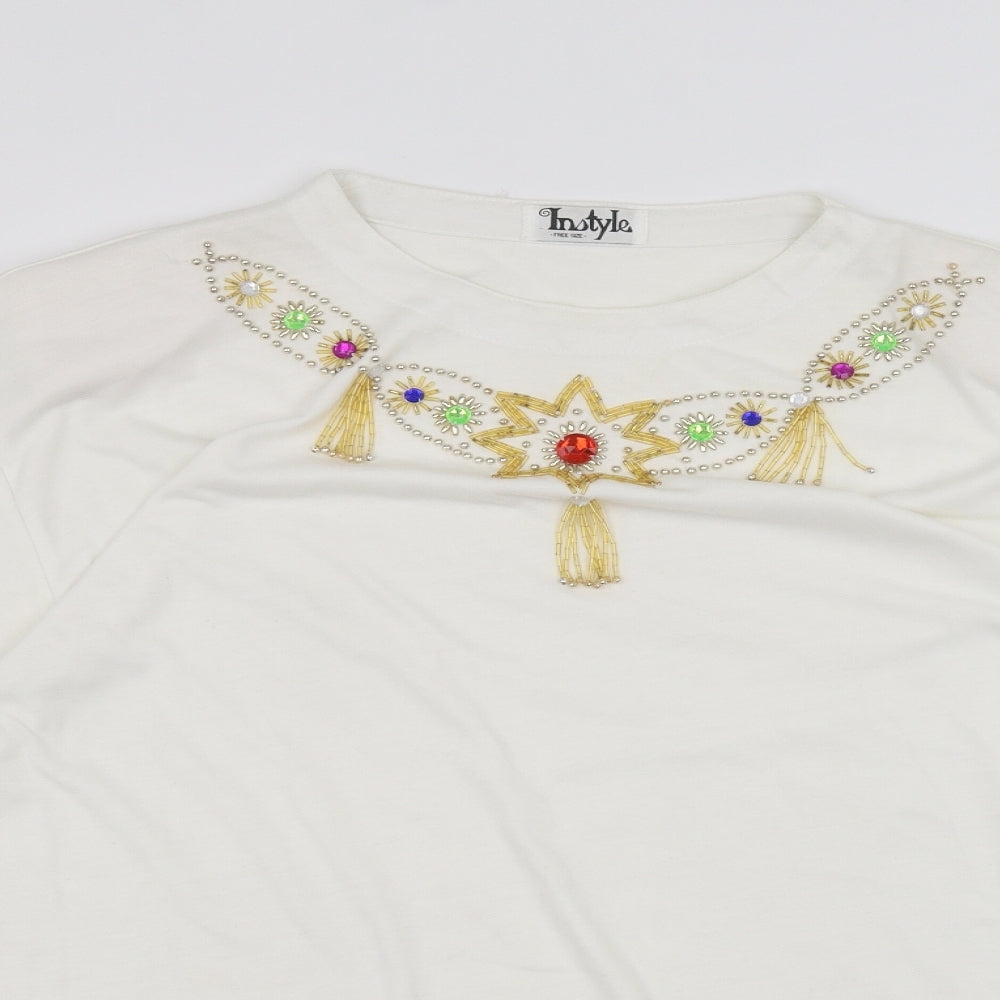 Instyle Womens White   Basic T-Shirt One Size