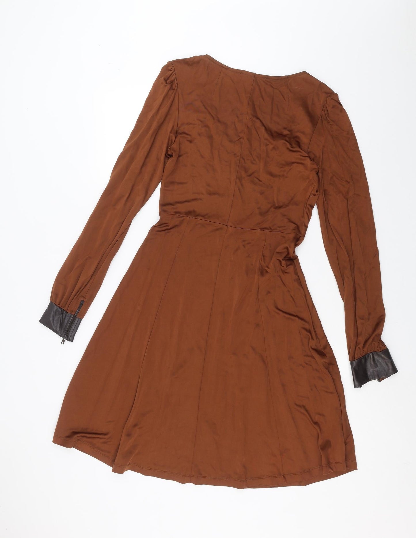 Marks and Spencer Womens Brown   A-Line  Size 10