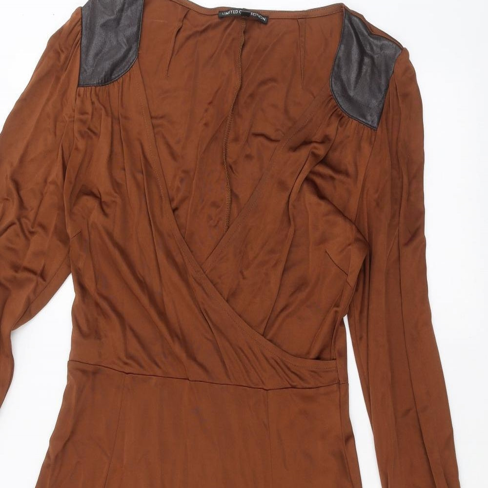 Marks and Spencer Womens Brown   A-Line  Size 10
