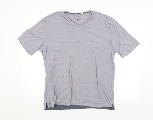 Bridgeport Mens Grey   Basic T-Shirt Size XL