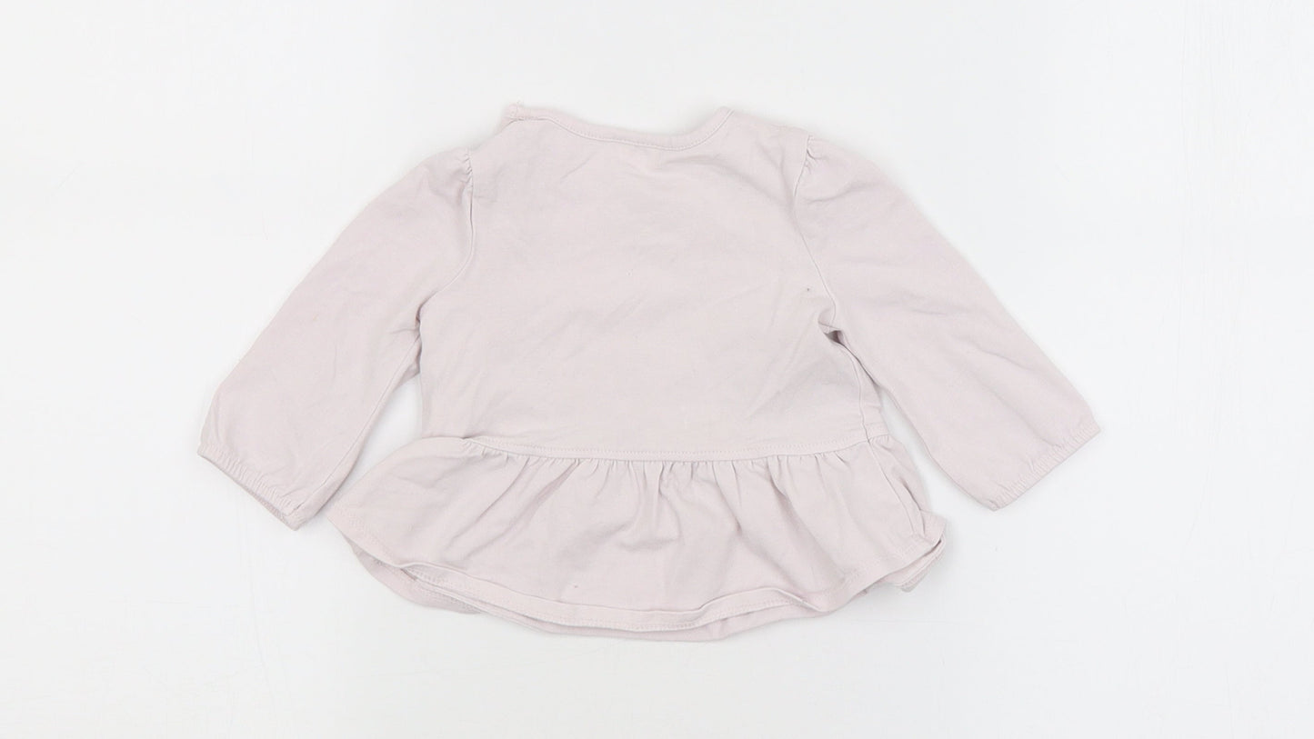 NEXT Girls Pink   Basic Blouse Size 0-3 Months