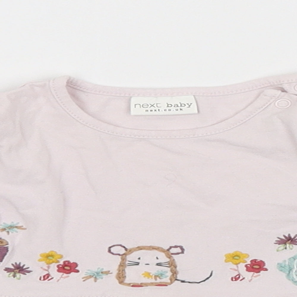 NEXT Girls Pink   Basic Blouse Size 0-3 Months