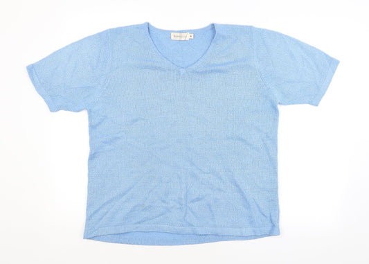 Bonmarché Womens Blue   Pullover Jumper Size M