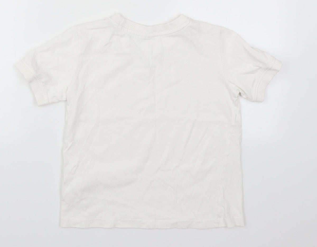 Zara Boys White   Basic T-Shirt Size 9 Years
