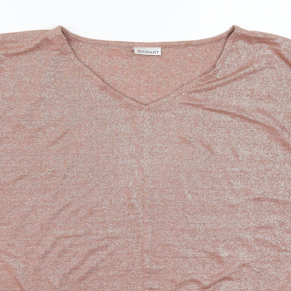 Damart Womens Pink   Basic T-Shirt Size 14