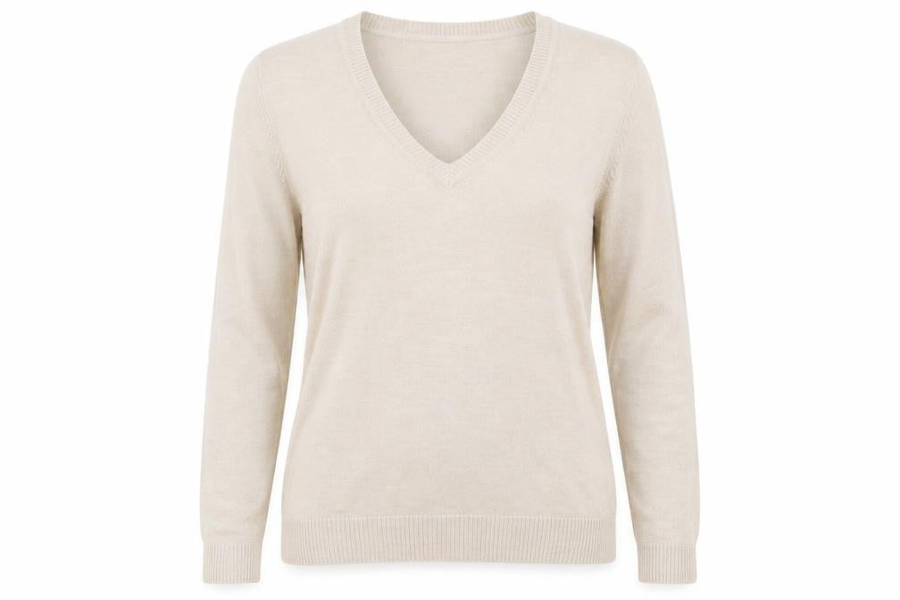 South Womens Beige  Knit Pullover Jumper Size 16