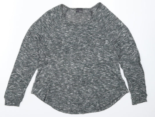 Sparkle & Fade Womens Green  Knit Pullover Jumper Size S