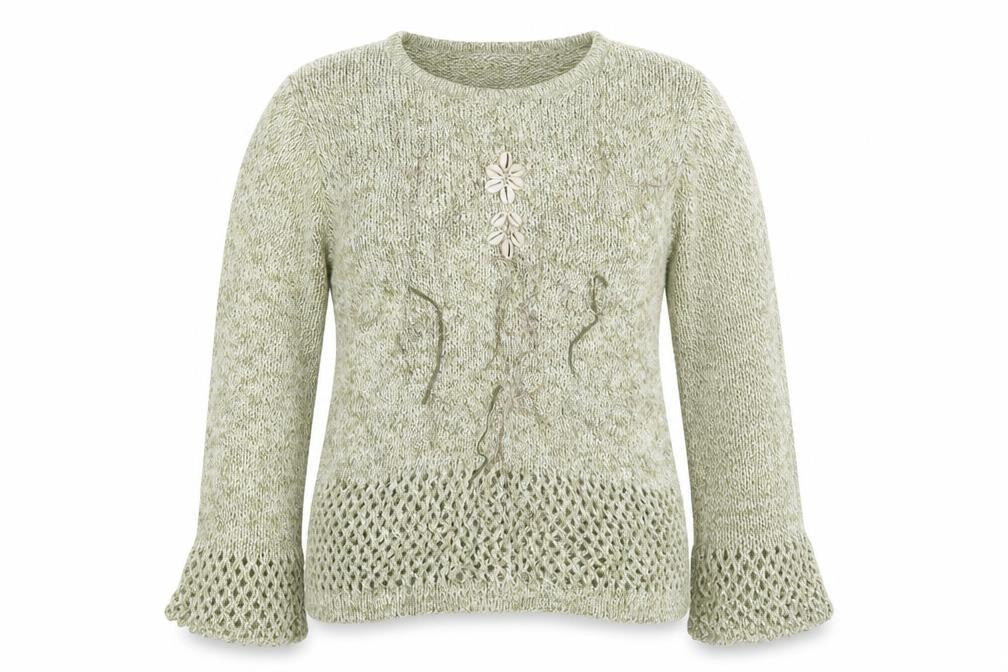 Georgina B Womens Green  Knit Pullover Jumper Size 12  - Shells