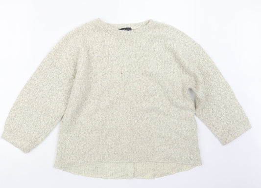 Topshop Womens Beige   Pullover Jumper Size 12
