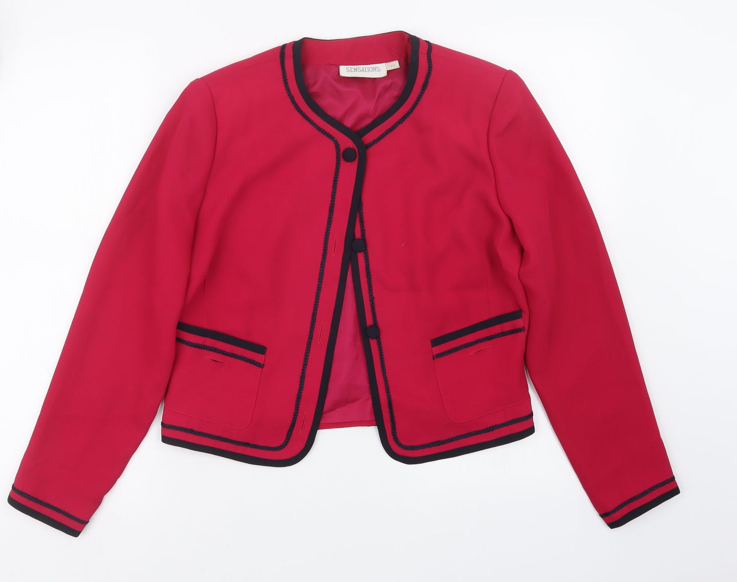Sensations Womens Pink   Jacket  Size 10