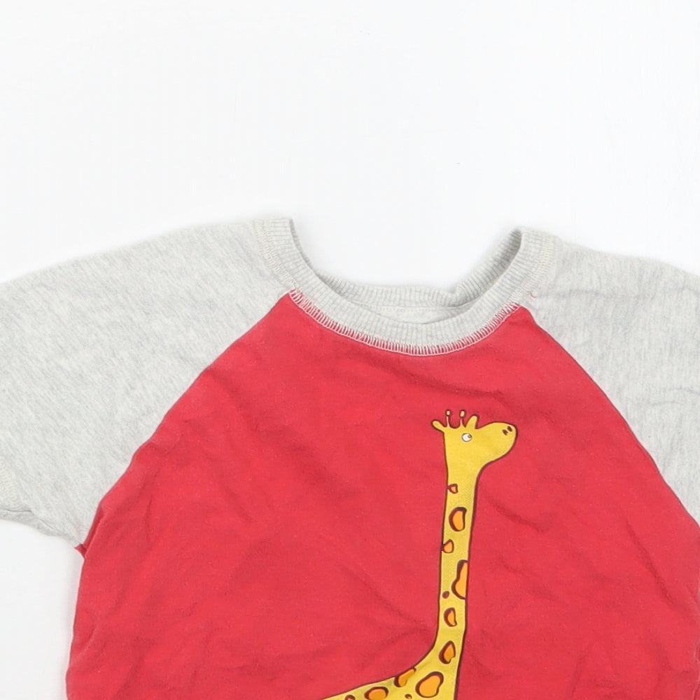 NEXT Boys Red Geometric  Babydoll Pyjama Top Size 12-18 Months