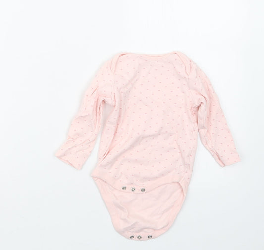 NEXT Girls Pink Geometric  Babygrow One-Piece Size 9-12 Months