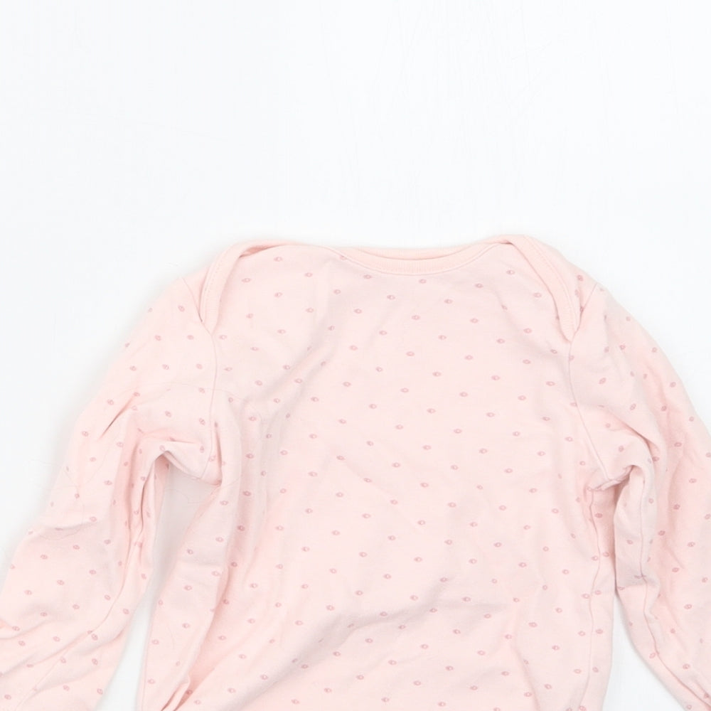 NEXT Girls Pink Geometric  Babygrow One-Piece Size 9-12 Months