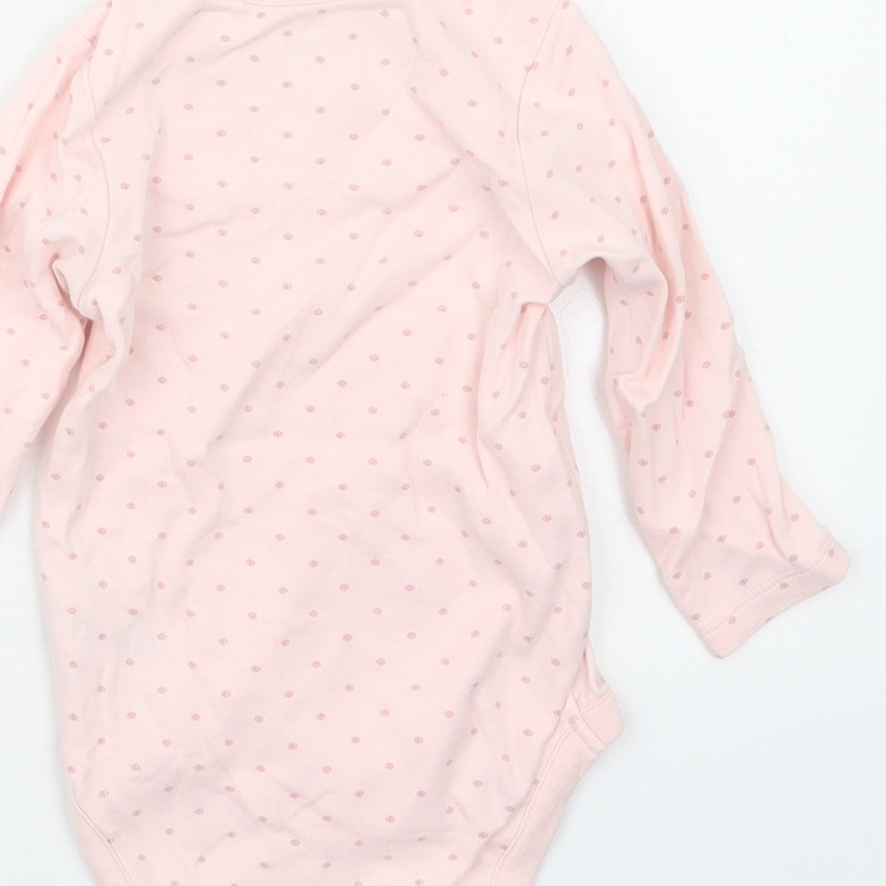 NEXT Girls Pink Geometric  Babygrow One-Piece Size 9-12 Months