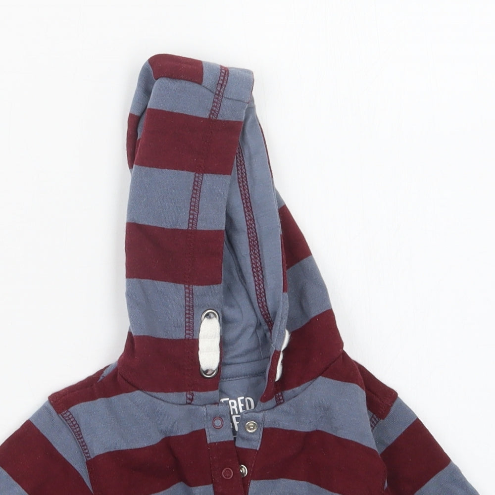 F&F Boys Red Striped  Jacket  Size 0-3 Months  - Hoodie