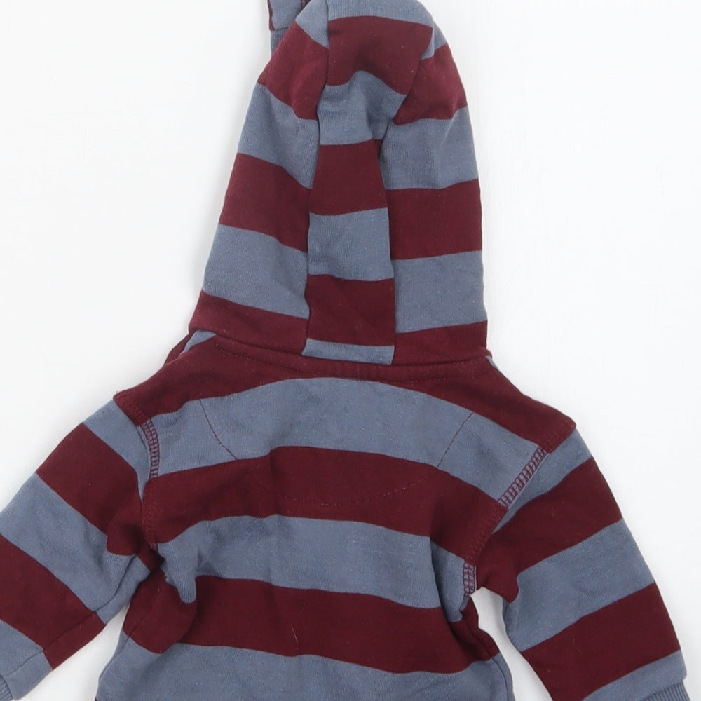 F&F Boys Red Striped  Jacket  Size 0-3 Months  - Hoodie