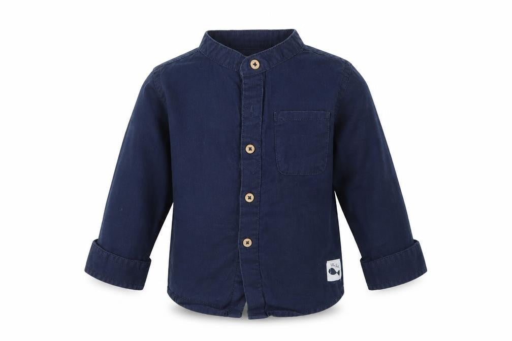 Lupilu Boys Blue   Basic Button-Up Size 6-9 Months