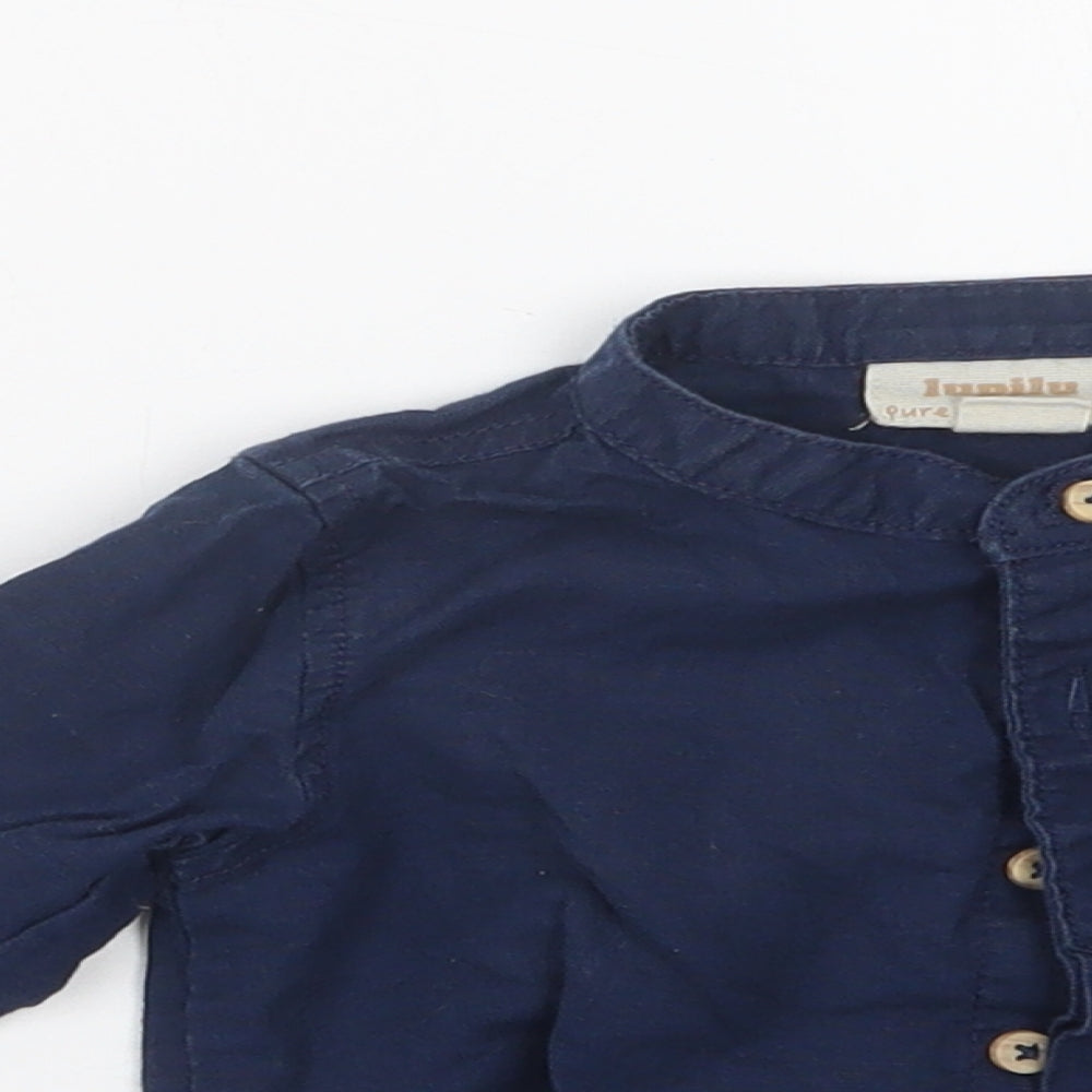 Lupilu Boys Blue   Basic Button-Up Size 6-9 Months