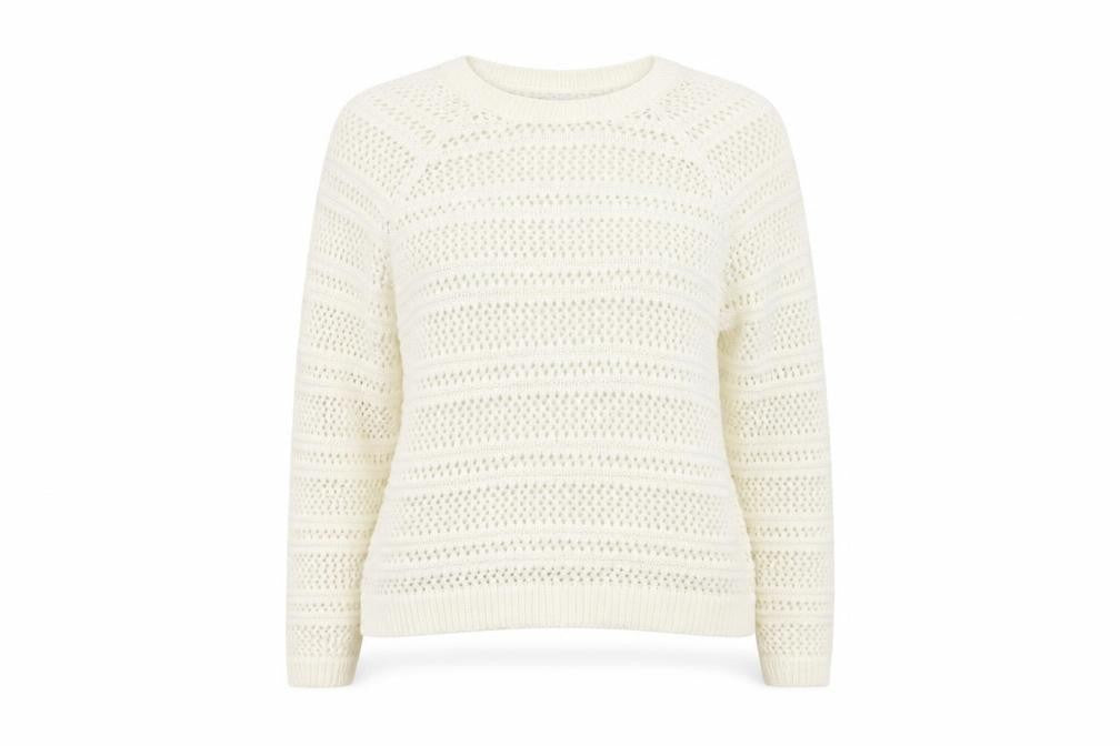 George Womens White  Knit Pullover Jumper Size 12