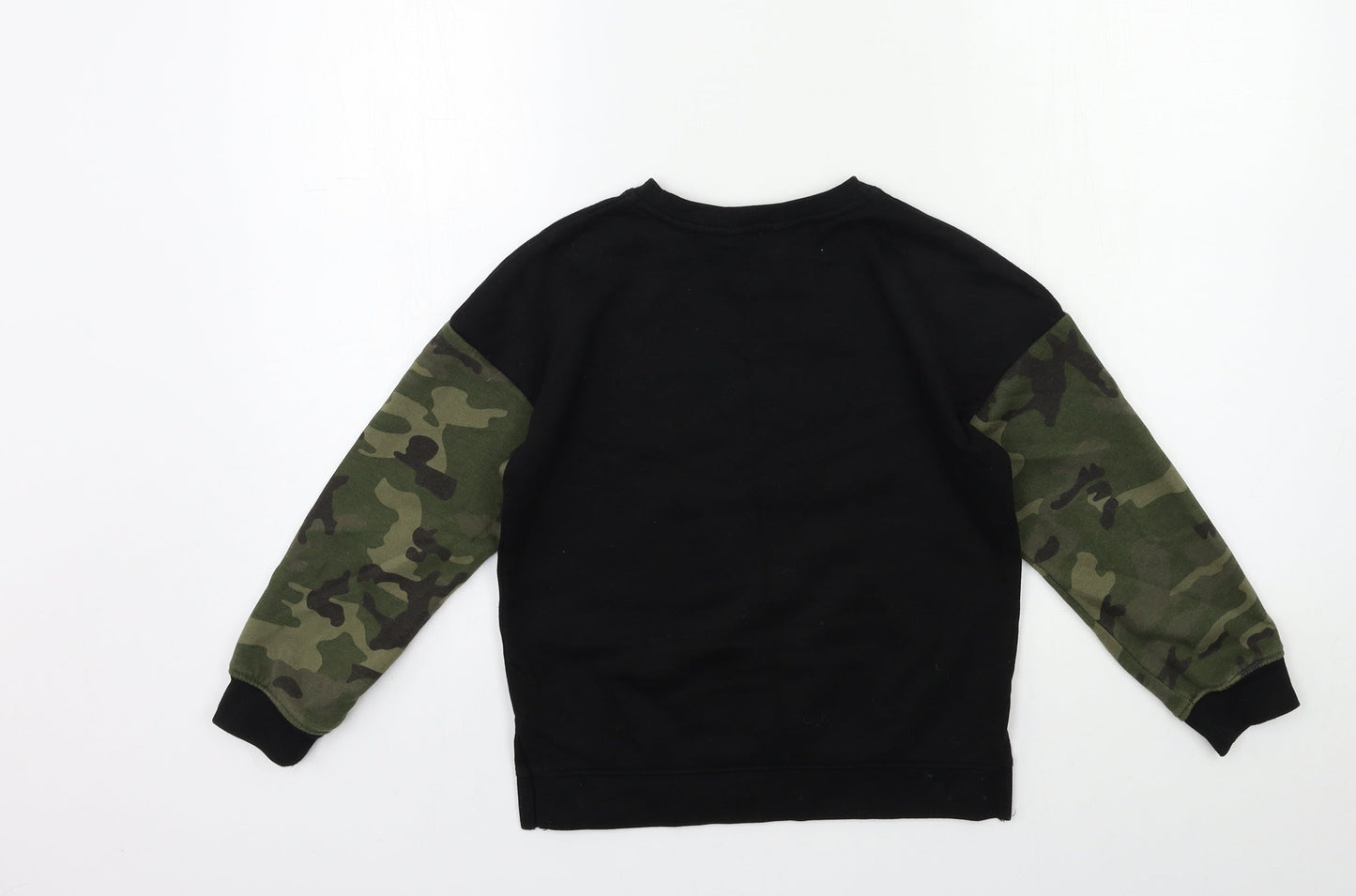 Primark Boys Black   Pullover Sweatshirt Size 7 Years