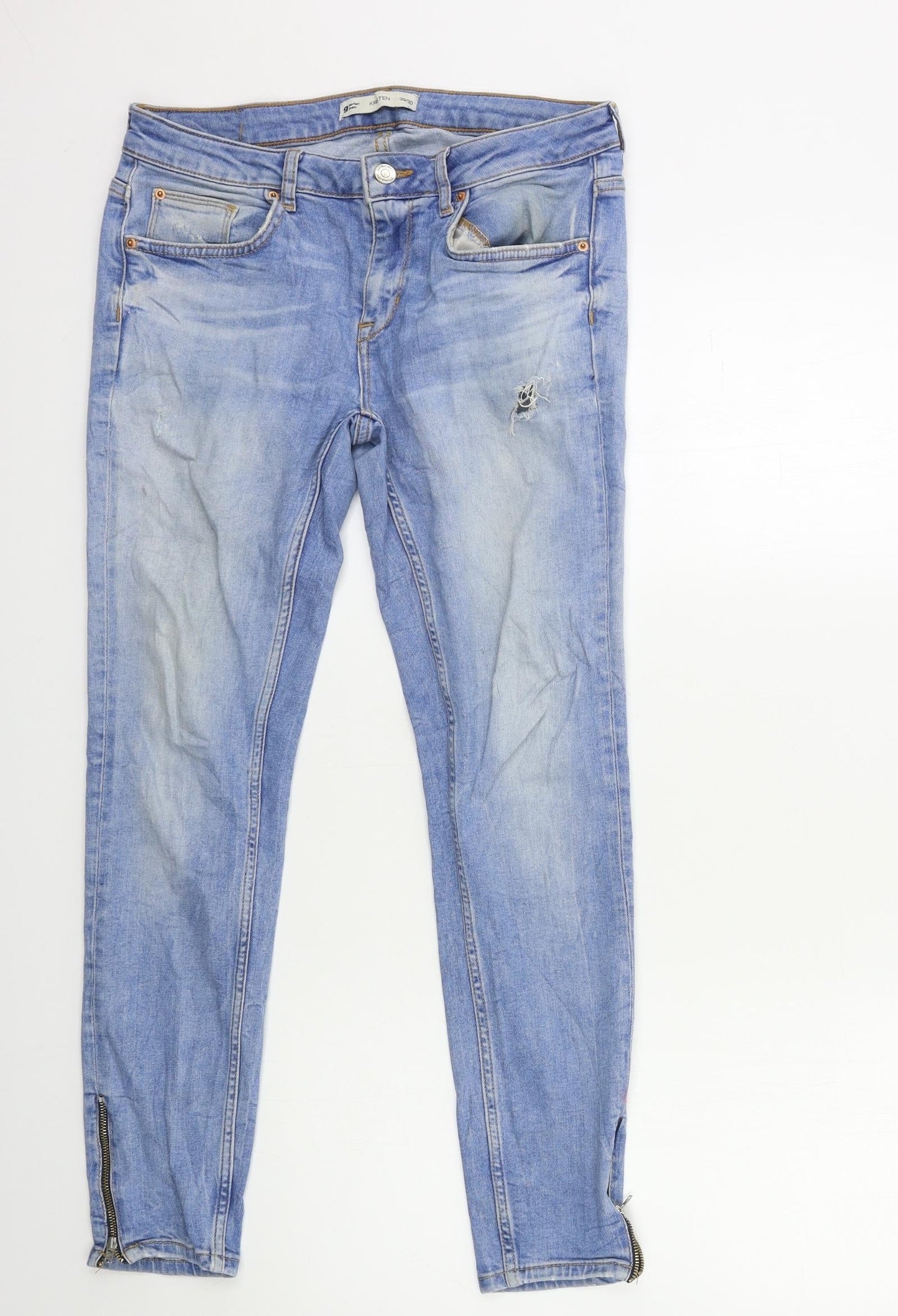 Gina Tricot Womens Blue  Denim Skinny Jeans Size 30 in L30 in