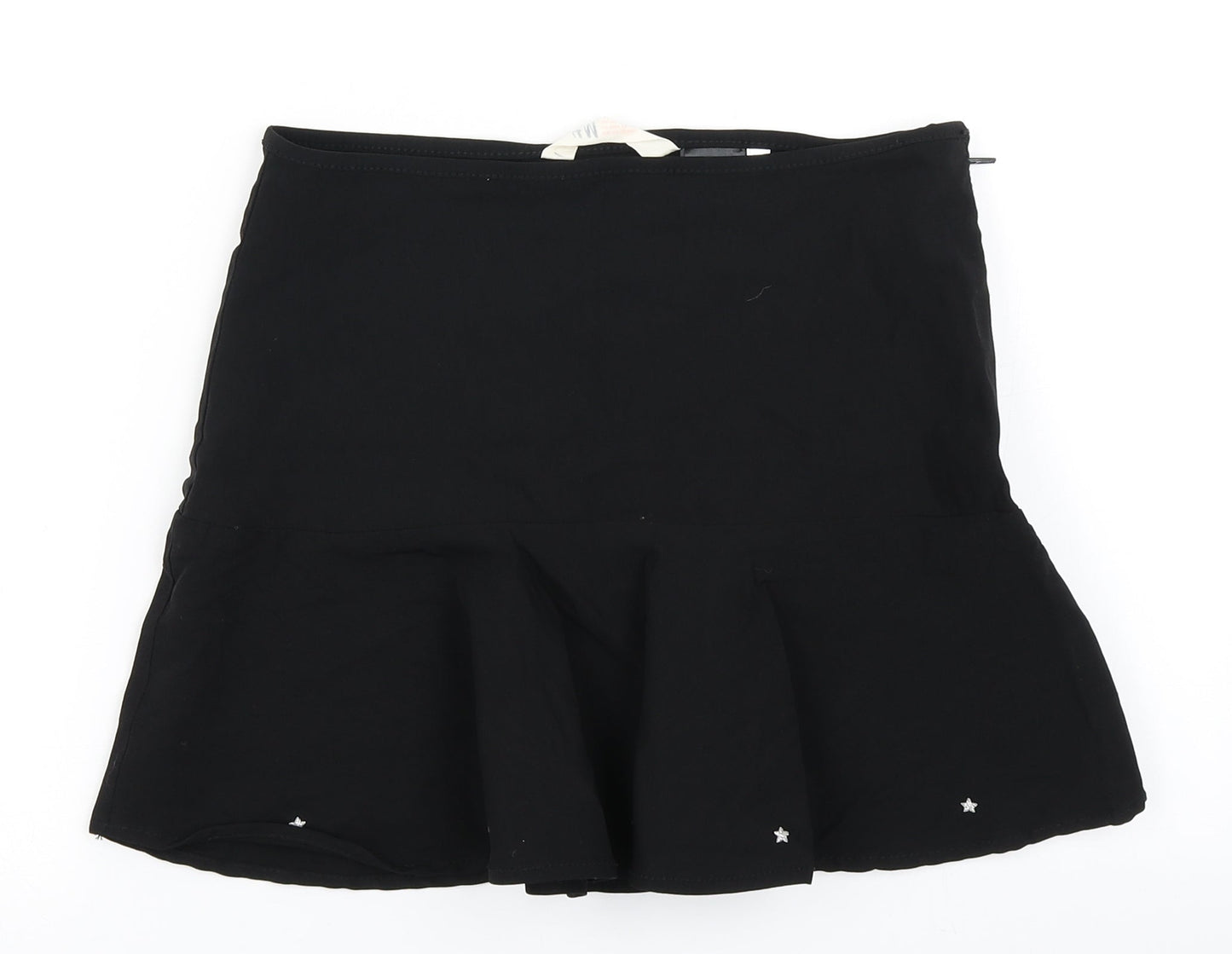 H&M Girls Black   Pleated Skirt Size 15 Years