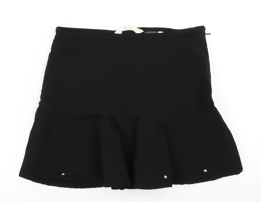 H&M Girls Black   Pleated Skirt Size 15 Years