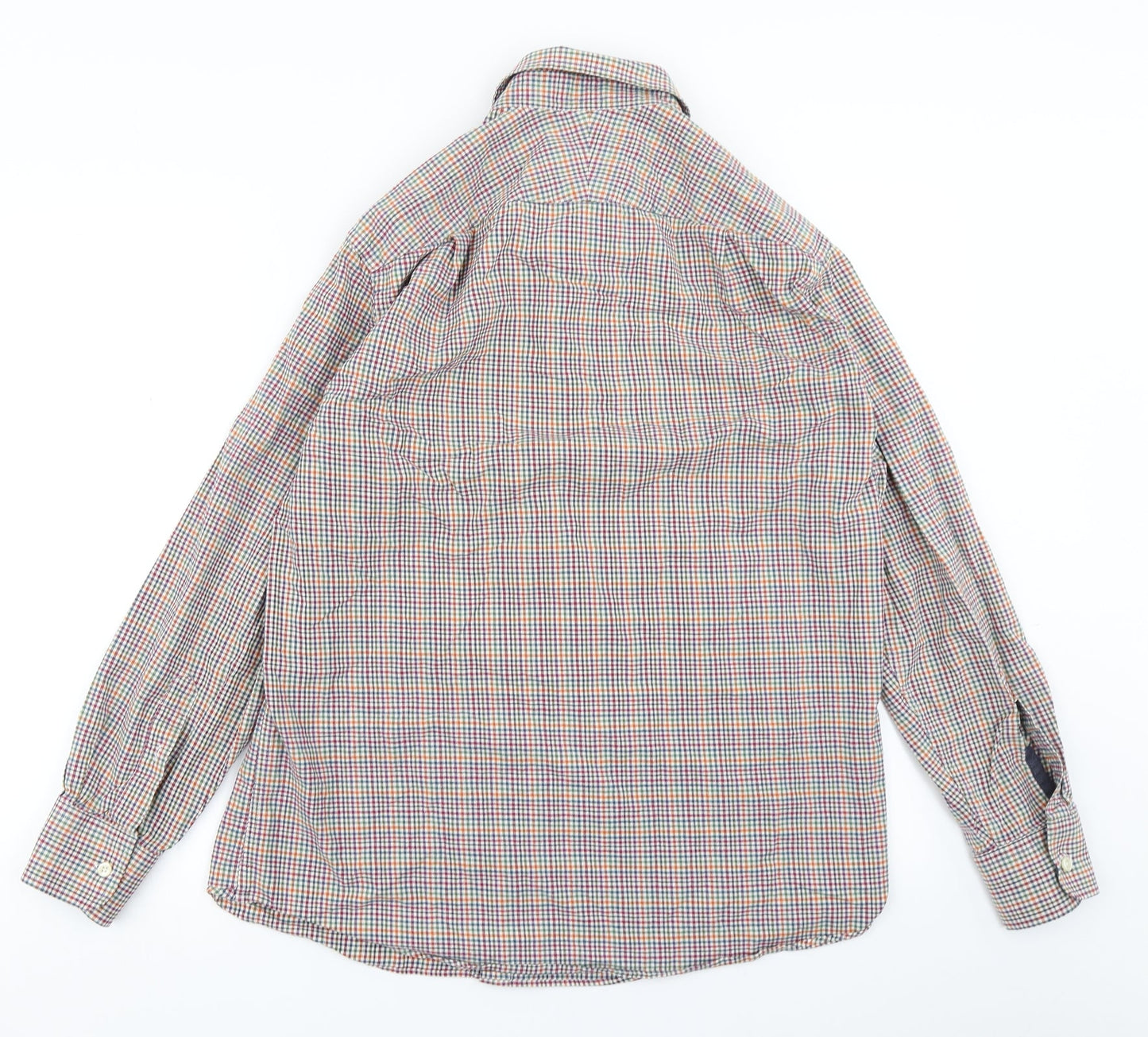Charles Tyrwhitt Mens Pink Plaid   Button-Up Size M