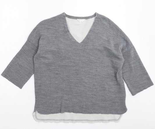 Zara Womens Grey  Knit Pullover Jumper Size M