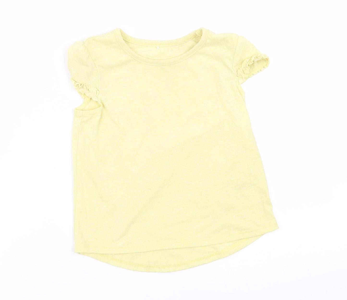 Asda George Girls Yellow   Basic Tank Size 3-4 Years