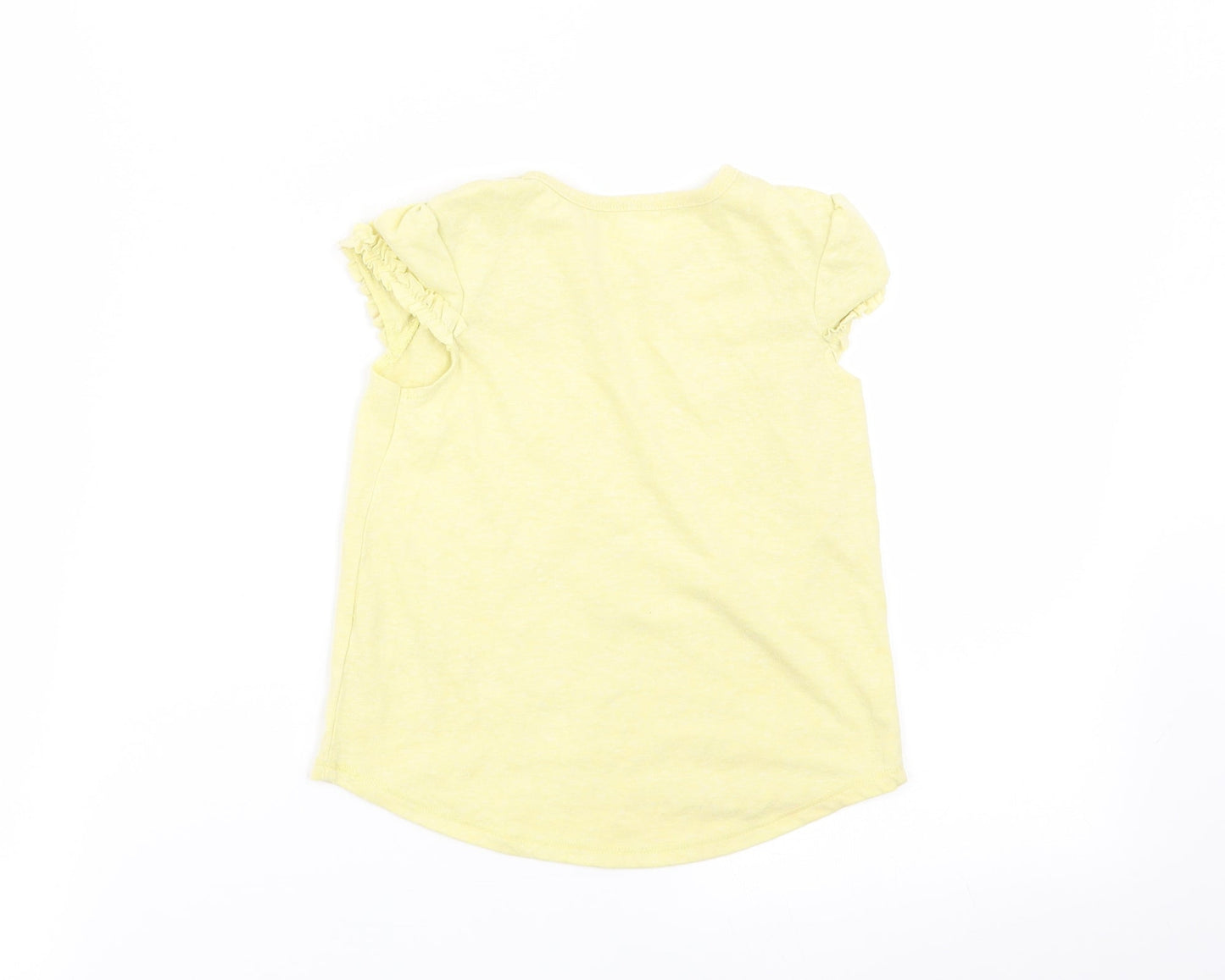Asda George Girls Yellow   Basic Tank Size 3-4 Years