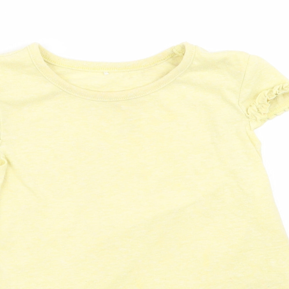 Asda George Girls Yellow   Basic Tank Size 3-4 Years