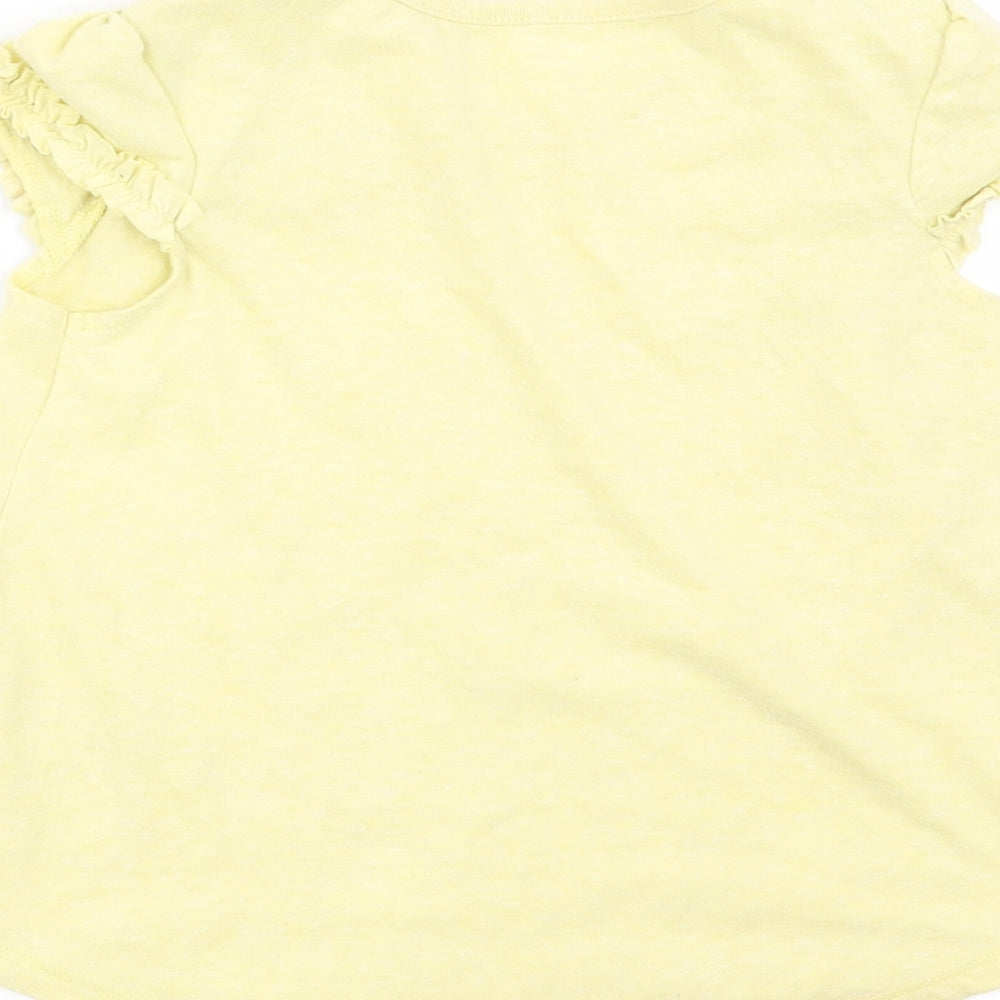 Asda George Girls Yellow   Basic Tank Size 3-4 Years