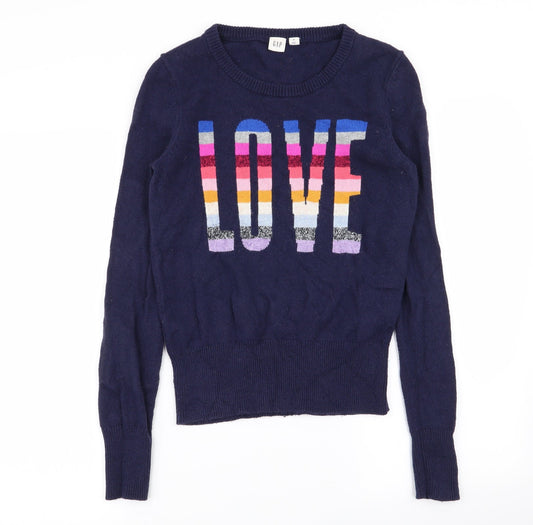 Gap Womens Blue   Pullover Jumper Size XS
