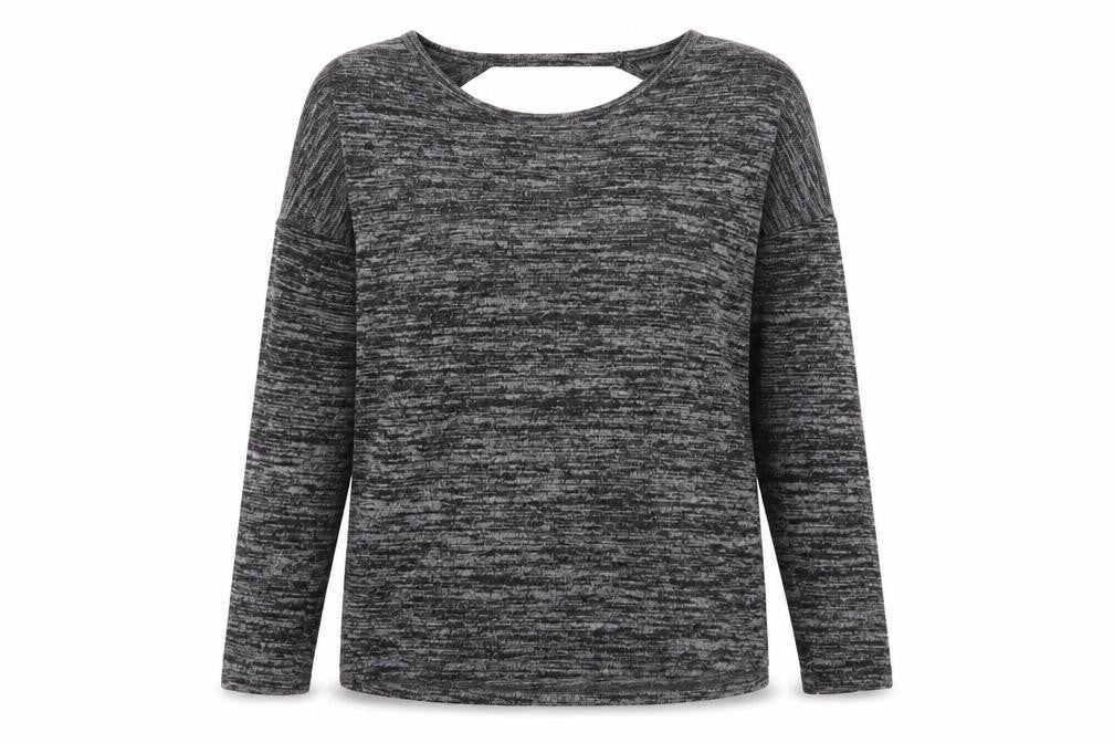 Indigo Womens Grey   Basic T-Shirt Size 10