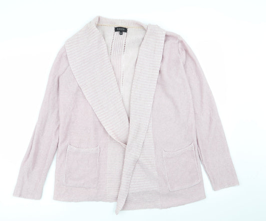 Soon Womens Pink   Cardigan Jumper Size M