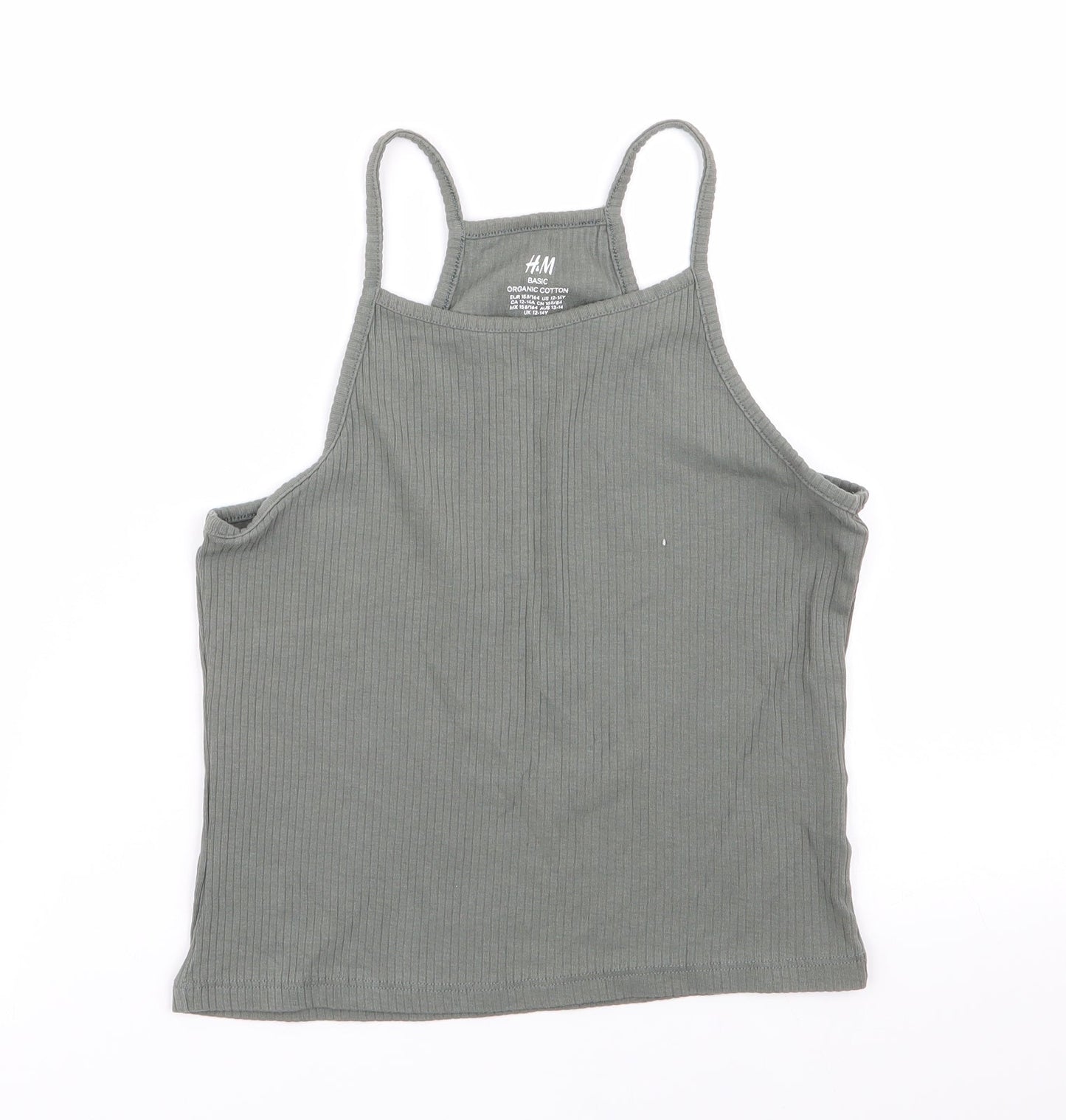 H&M Girls Green   Camisole Tank Size 12-13 Years