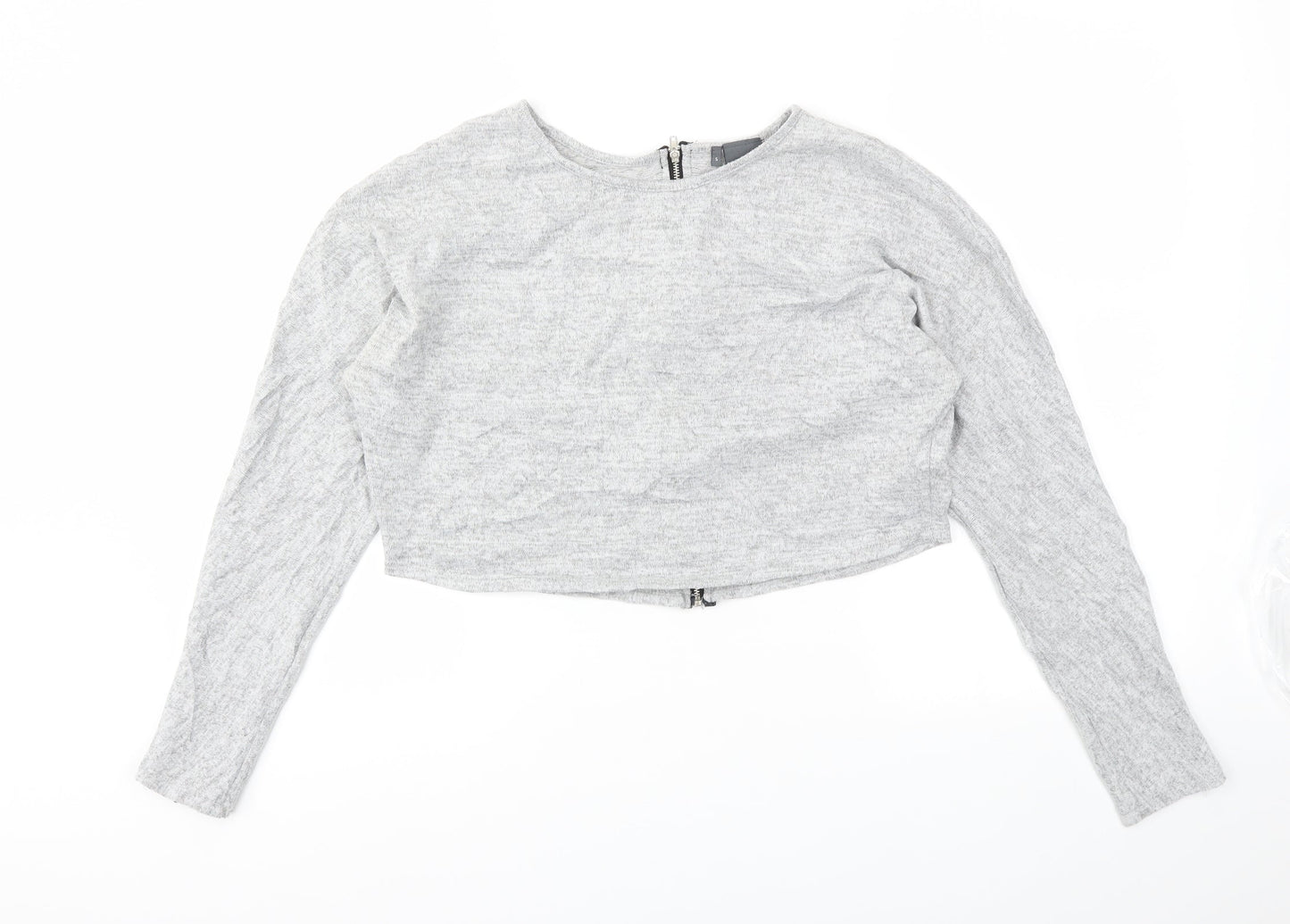 Sparkle Womens Grey   Pullover Jumper Size S