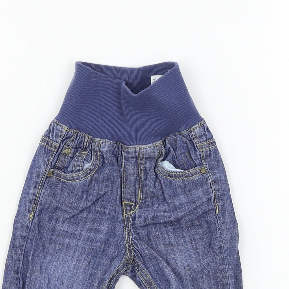 H&M Baby Blue  Denim Cargo Jeans Size 0-3 Months