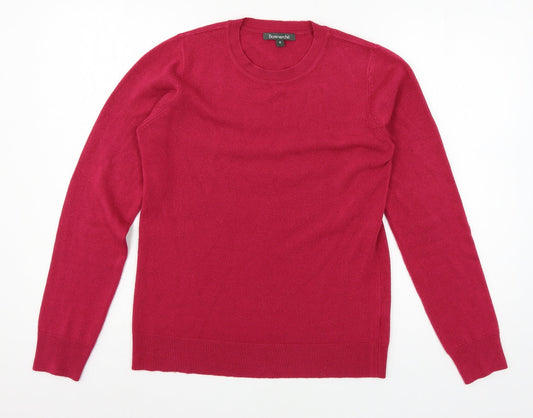 Bonmarché Womens Pink  Knit Pullover Jumper Size 10