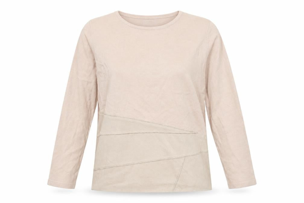 Firpode Womens Pink  Knit Basic T-Shirt Size L