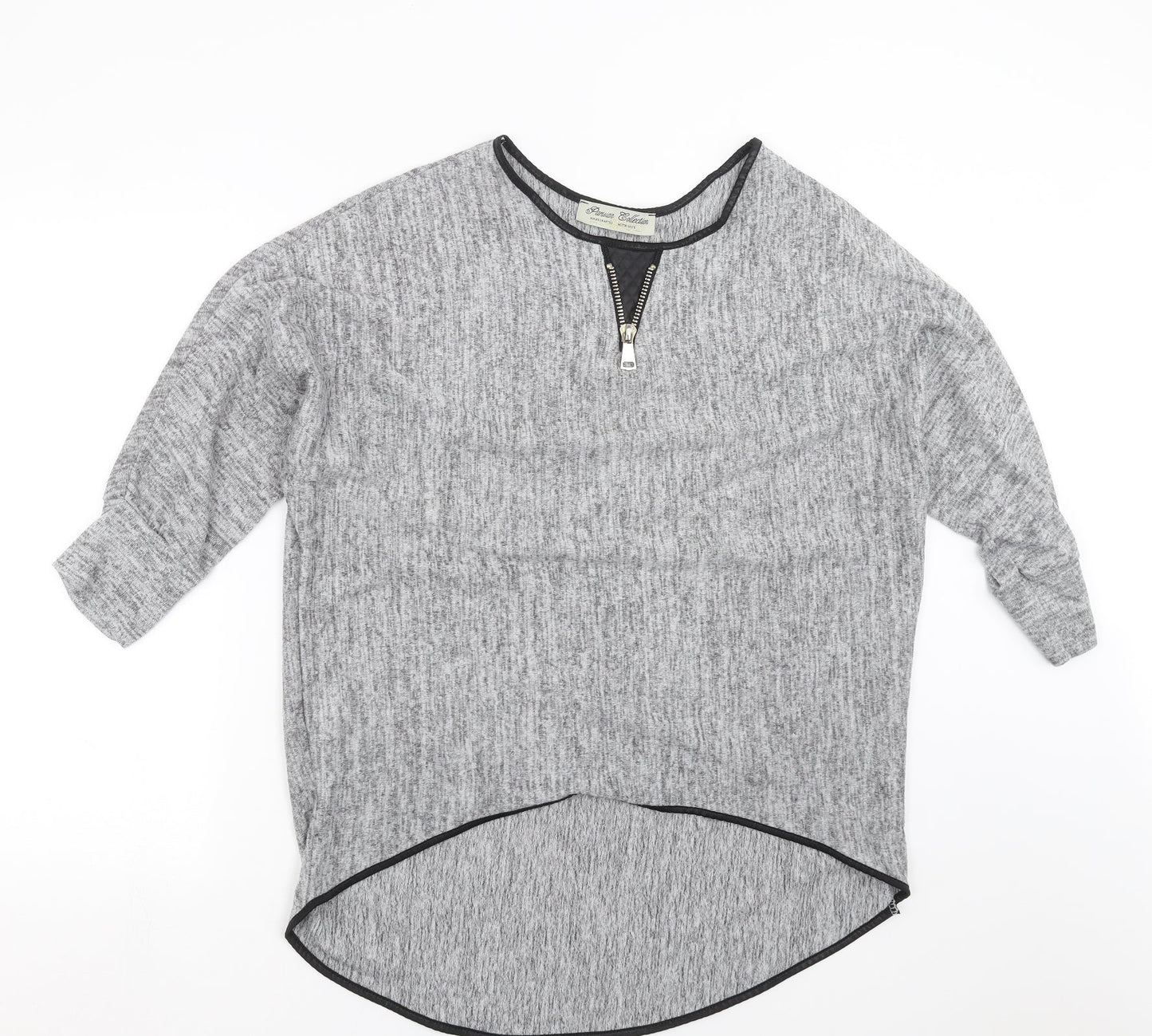 Parisian Collection  Womens Grey  Knit Pullover Jumper Size M