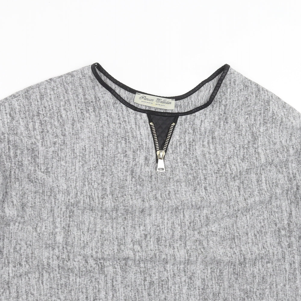 Parisian Collection  Womens Grey  Knit Pullover Jumper Size M