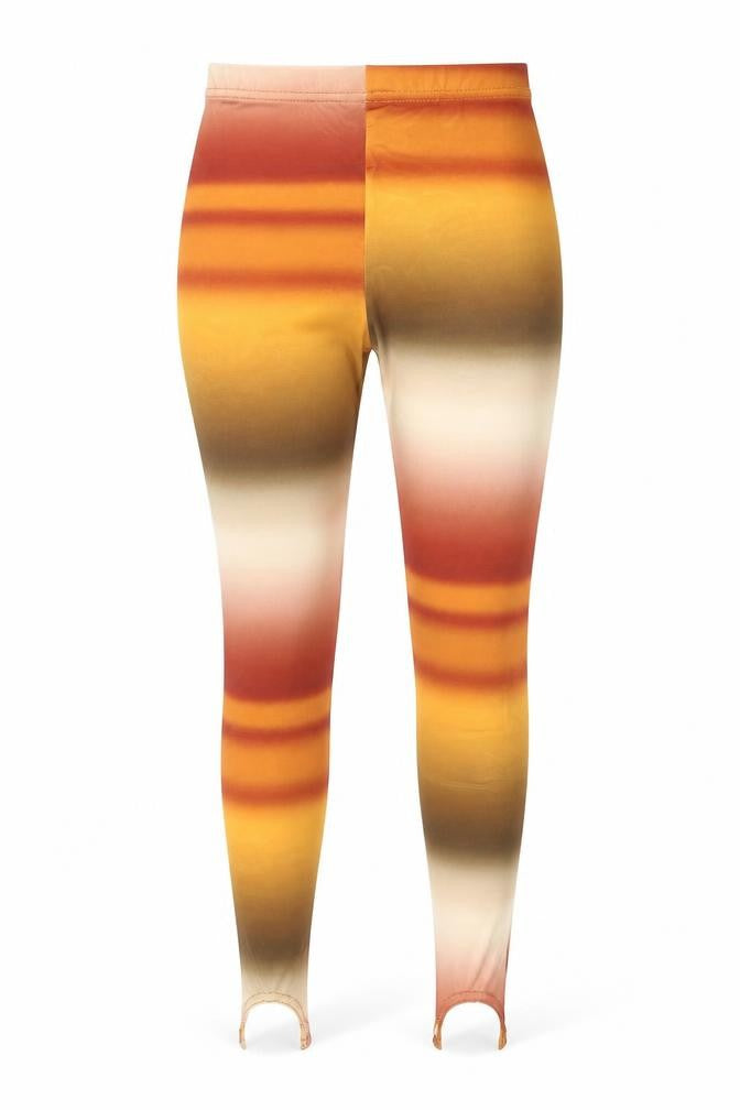PRETTYLITTLETHING Womens Multicoloured Striped  Carrot Leggings Size 4 L24 in