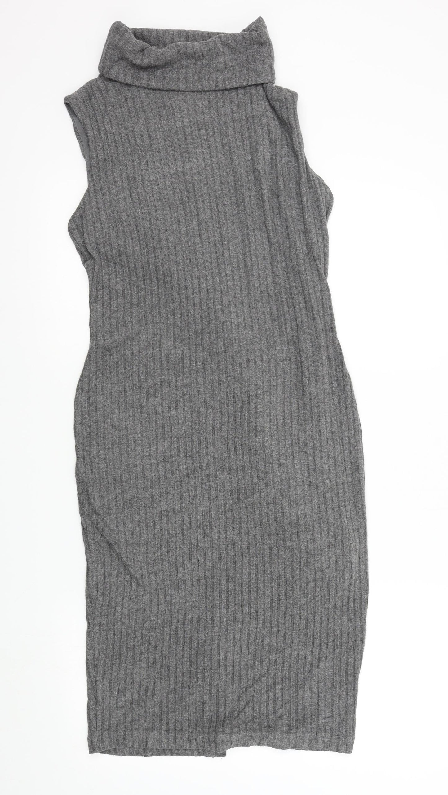 Bella Luxx Womens Grey Colourblock  A-Line  Size S
